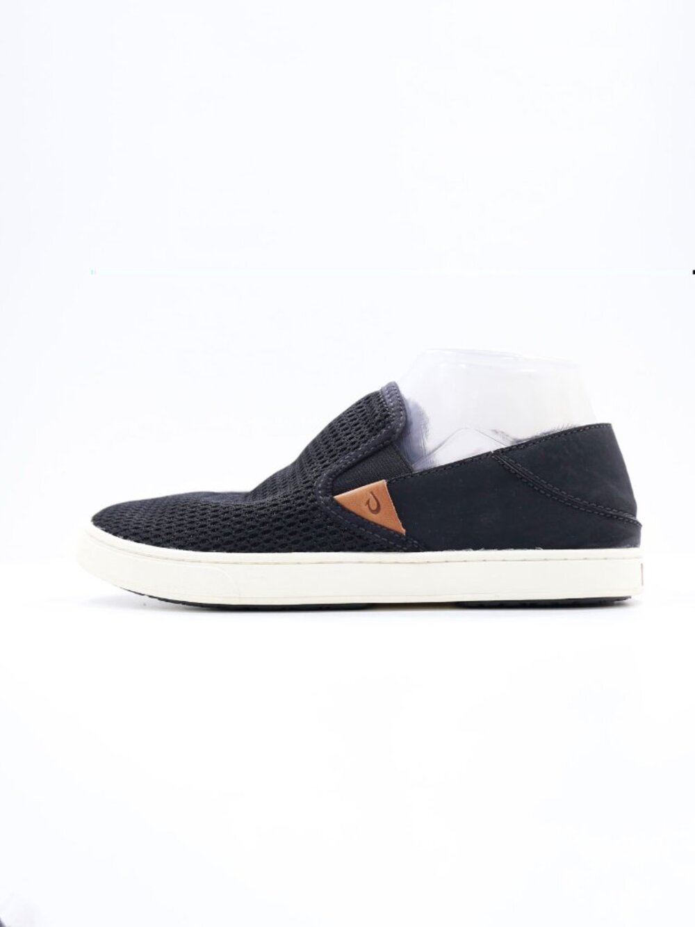 OluKai Pehuea Black Mesh Flat Slip On Sneakers - Women's 8